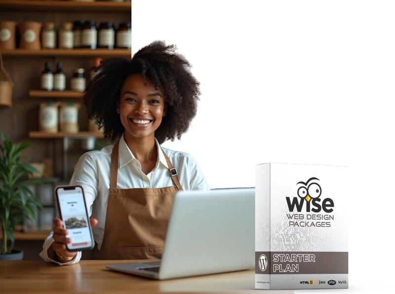 Junge Unternehmerin In Zürich Präsentiert Ihre Neue Website – Erstellt Von Einer Professionellen Webdesign Agentur Mit Dem Wise Webdesign Starter Paket.