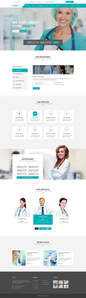 Wise Webagentur Business Paket – Website Design für Kliniken & Praxen mit Terminbuchungssystem
