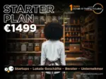 Unternehmerin zeigt das Starter Paket von WISE Webagentur – Professionelle Website Kosten mit WordPress Webdesign